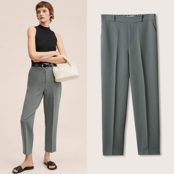 MANGO elastic waist pants - Picture 1 of 4